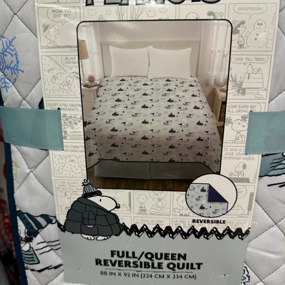 Full/Queen Reversible Snoopy Quilt